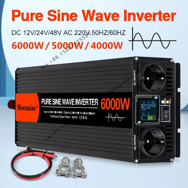Pure Sine Wave Inverter 5000W 48V 220V - Moexsiac Reiner Sinus-Solarwechselrichter 4000W 5000W 6000W