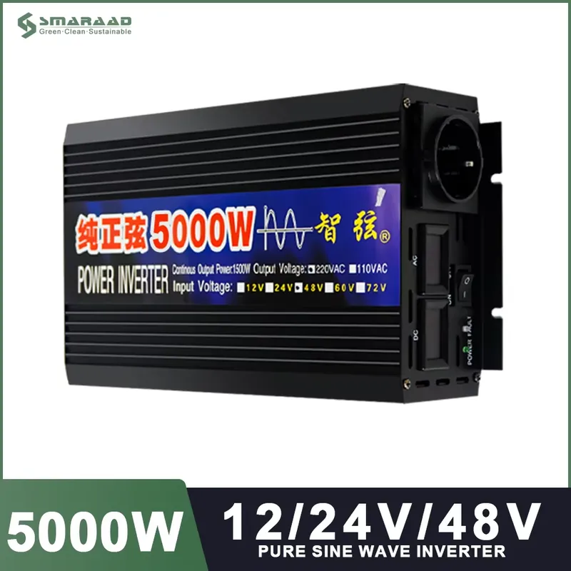SMARAAD 5000W 12V 24V 48V DC z – Pure Sine Wave Inverter 5000W 48V 220V Bewertung und Preis