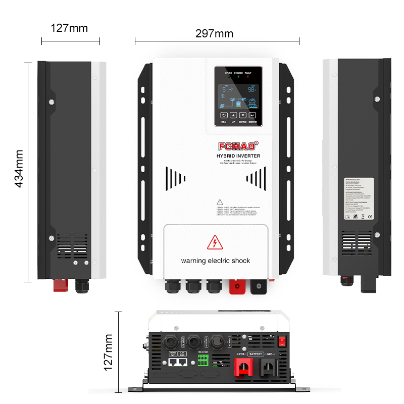 Fchao Solar-Hybrid-Wechselrich – Hybrid Solar Inverter 5.5Kw Mppt 48V Bewertung und Preis