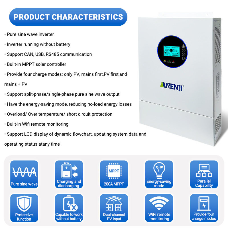 ANENJI Split-Phase 12KW 48V Hy – Off Grid Solar Inverter 48V 6000W Bewertung und Preis